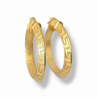 Сребърни обеци Golden Greek Elegance