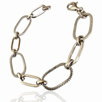 Сребърна гривна Silver Italian Links