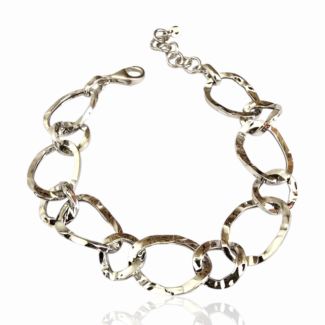 Сребърна гривна Silver Italian Circles