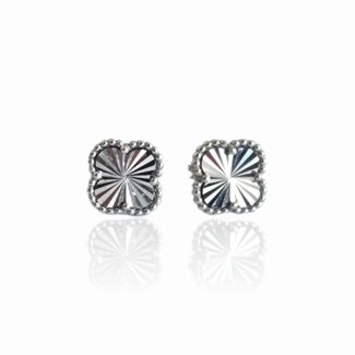 Сребърни обеци Silver Radiant Clover