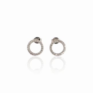 Сребърни обеци Silver Halo Circle