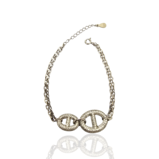 Сребърна гривна Silver Infinity Sparkle