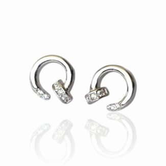 Сребърни обеци Silver Open Circle Shine