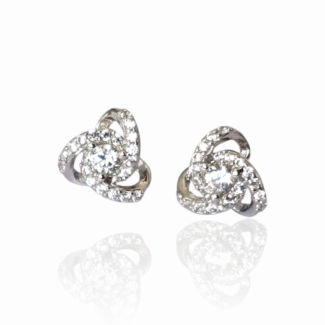 Сребърни обеци Silver Trinity Spark