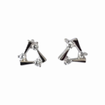 Сребърни обеци Silver Triangle Spark