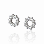 Сребърни обеци Silver Circle Spark