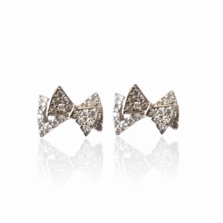 Сребърни обеци Silver Bow Luxury