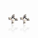 Сребърни обеци Silver Arrow Cross