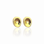 Сребърни обеци Golden Oval Gloss