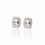 Сребърни обеци Silver Radiant Cushion