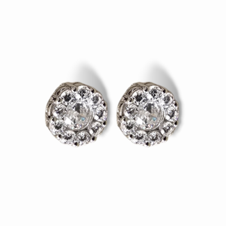 Сребърни обеци Silver Classic Halo