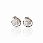 Сребърни обеци Silver Circle Pavé