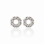 Сребърни обеци Silver Halo Circle