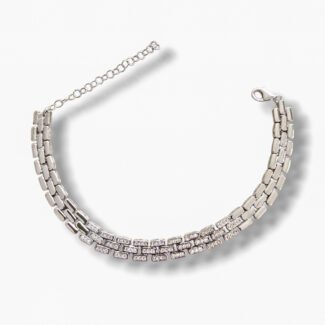Сребърна гривна Silver Double Line Spark
