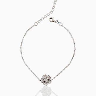 Сребърна гривна Silver Flower Halo