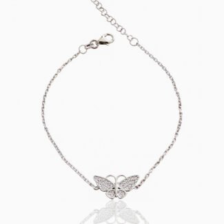 Сребърна гривна Silver Butterfly Spark