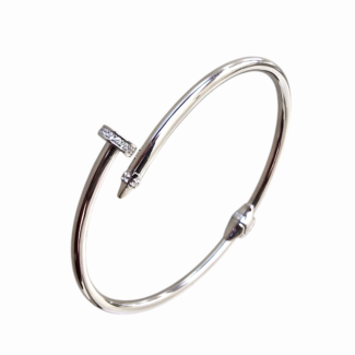Сребърна гривна Silver Nail Spark Bangle