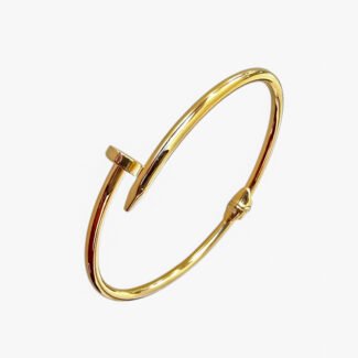 Сребърна гривна Golden Nail Bangle