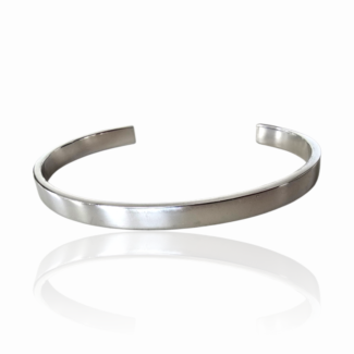 Сребърна гривна Silver Flat Open Cuff