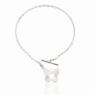 Сребърна гривна Silver Clover Lock Shine