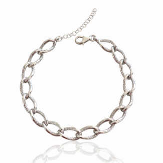 Сребърна гривна Silver Dual Texture Chain