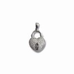 Сребърна висулка Heart Lock Spark