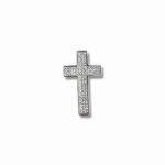 Сребърна висулка Cross Pavé
