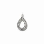Сребърна висулка Teardrop Spark