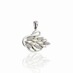 Сребърна висулка Swan Spark
