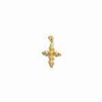 Сребърна висулка Golden Beaded Cross