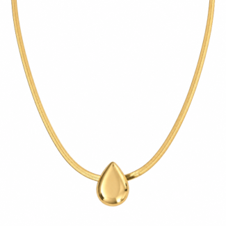 Сребърно колие Golden Drop